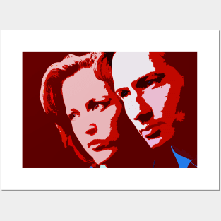 mulder and scully Posters and Art